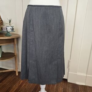 Sag Harbor Charcoal Pinstripe Pencil Skirt
